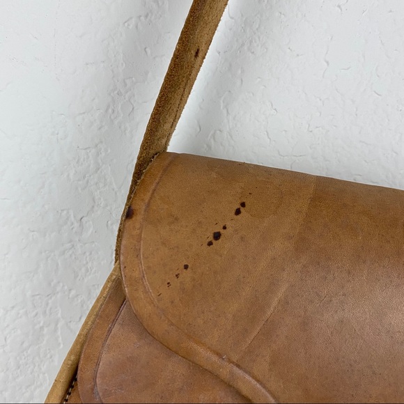 Bags Vintage Leather Saddle Crossbody Bag Poshmark